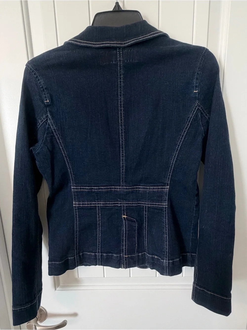 Rafaella Navy Denim Tailored Blazer Jacket